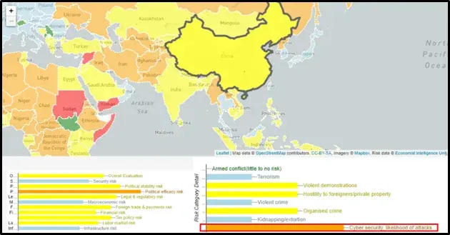 China-based firms rank among the highest in terms of cybersecurity vulnerability, representing an unrelenting threat for corporate supply chains, intellectual property, and trade secrets.