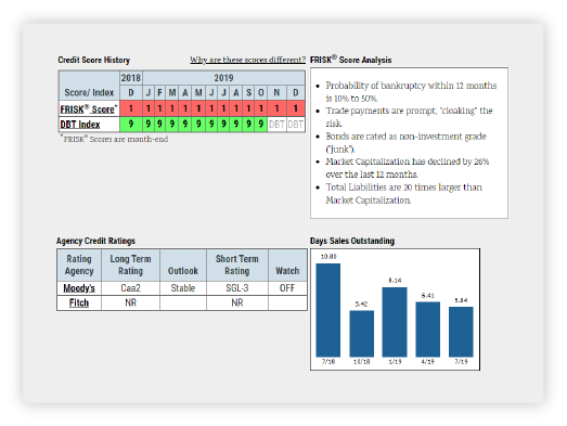 Corporate credit summary